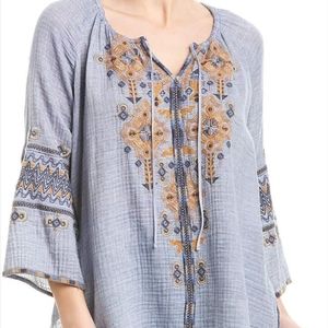 Johnny Was Amika peasant blouse